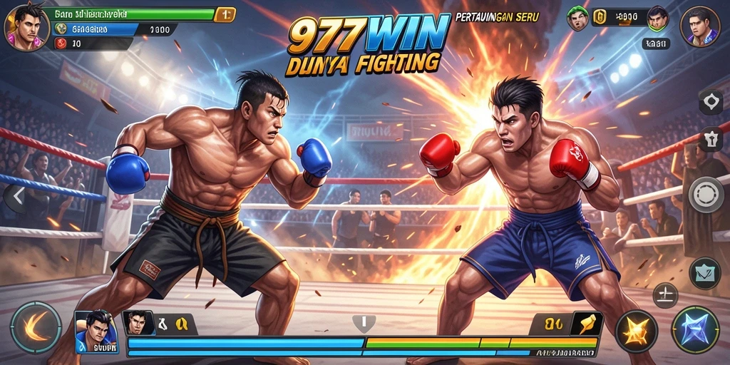 Gameplay pertarungan seru di 9777WIN dengan grafis menakjubkan.