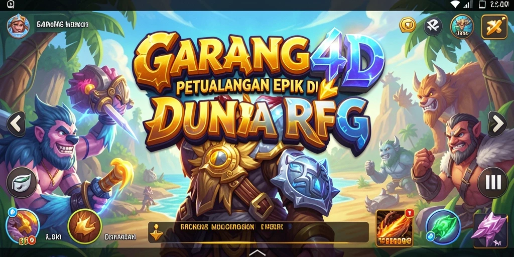 Gameplay GARANG4D menampilkan pertarungan epik dan dunia yang indah.