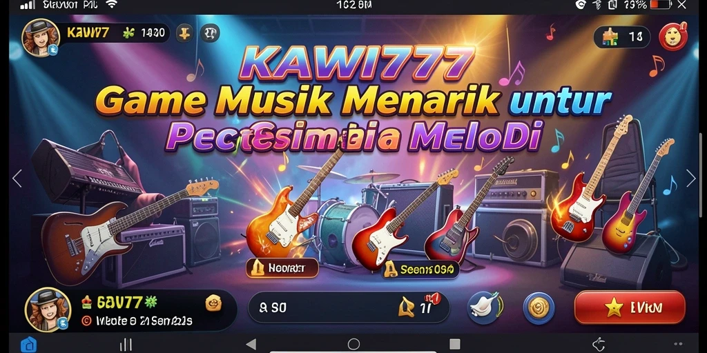 Tangkapan layar gameplay KAWI777 yang menampilkan momen menyanyi seru.