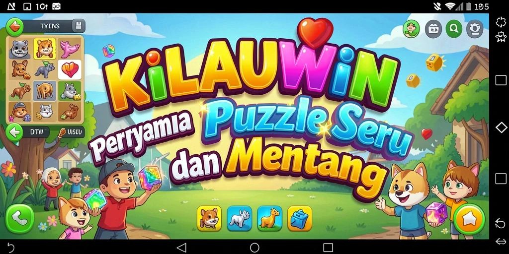 Tampilan menarik dari gameplay KILAUWIN yang mengasah otak.