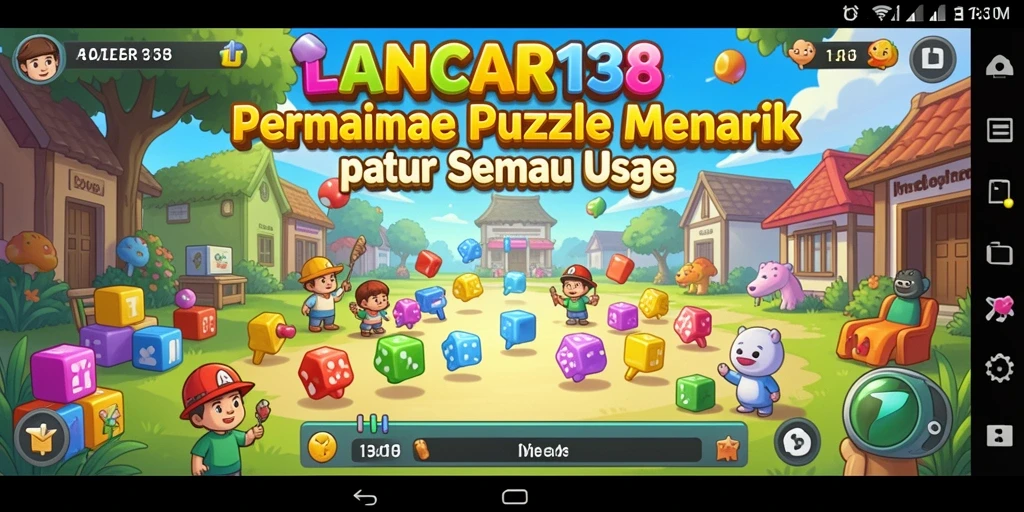 Tampilan gameplay puzzle yang menarik dari LANCAR138.