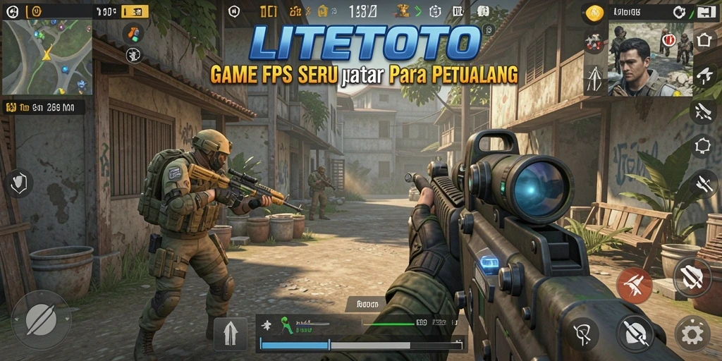 Tangkapan layar menunjukkan aksi intens dalam gameplay LITETOTO.