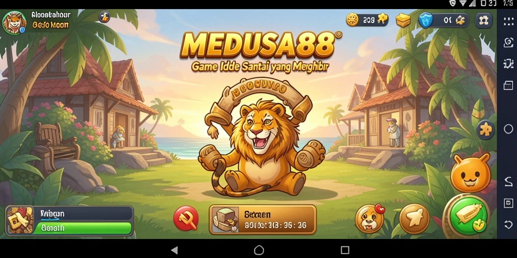 Tampilan gameplay <strong>MEDUSA88</strong> yang menarik dan memikat dengan elemen Idle.