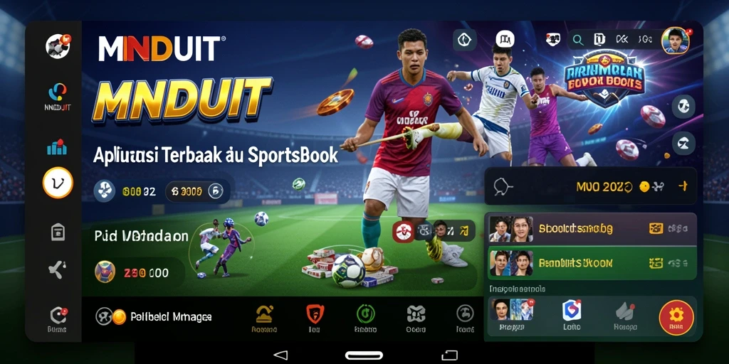 Tampilan menarik dan intuitif dari aplikasi Sportsbook MNDUIT.