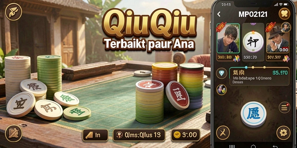 Menampilkan tampilan gameplay seru QiuQiu.