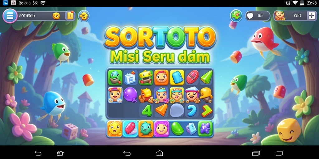 Gameplay seru dan berwarna-warni dari SORTOTO.