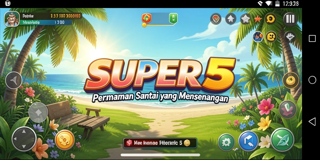 Tampilan gameplay <strong>SUPER5</strong> yang seru dan penuh warna.