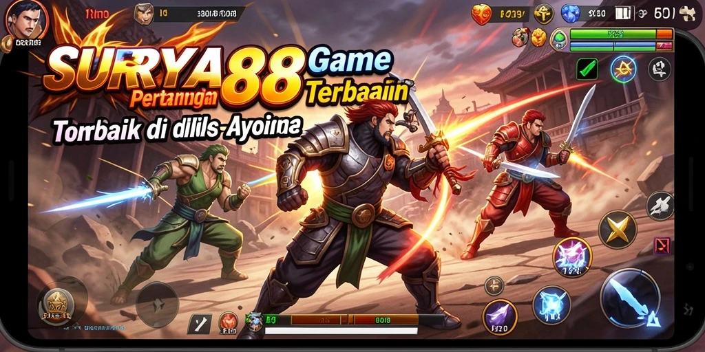Tampilan screenshot gameplay <strong>SURYA88</strong> yang menarik dan mengesankan saat pertarungan.