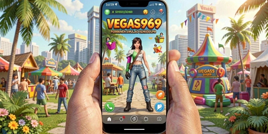 Tampilan gameplay menarik dari VEGAS969 yang menonjolkan simulasi kehidupan.