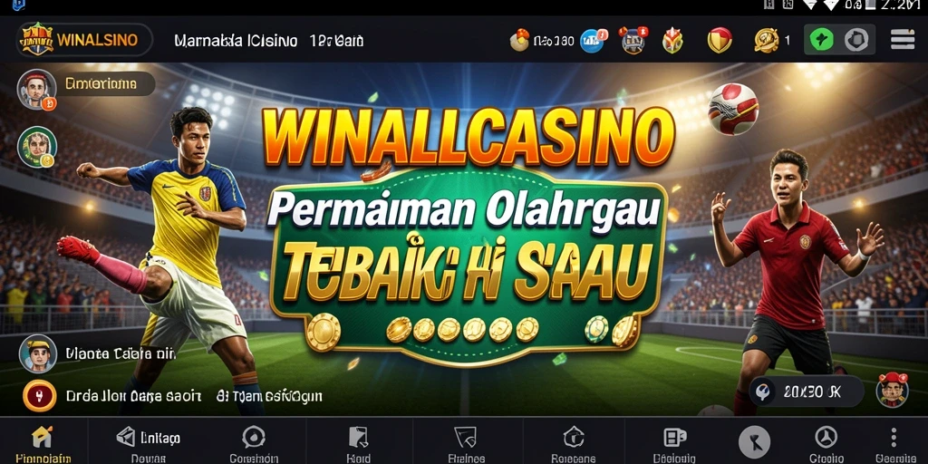 Tampilan gameplay olahraga yang seru di WINALLCASINO.